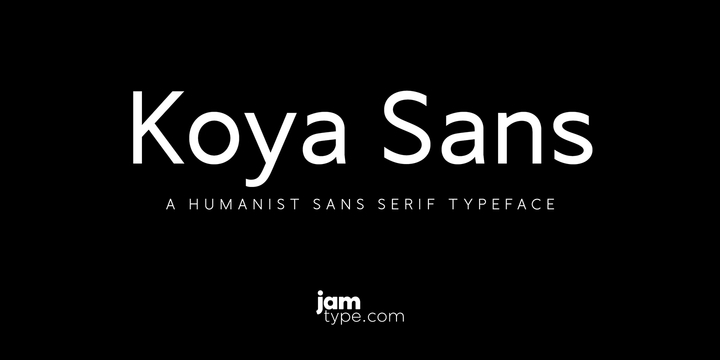 Koya Sans Font preview
